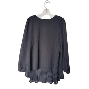 Zanzea Black Pleated Women's Blouse